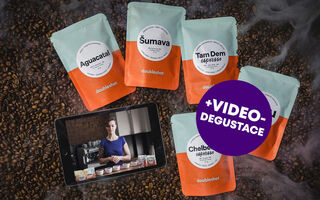 Dárkový balíček pěti druhů kávy s pražírnou DOUBLESHOT + videodegustace s baristkou