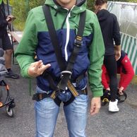 účastník zážitku (Chomutov, 21) na bungee skoku do houpačky
