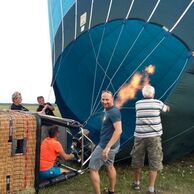 Petra Jirků (Velké Březno, 37) na letu balónem