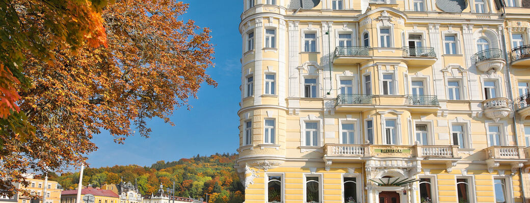 Hotel Belvedere v Mariánských lázních.