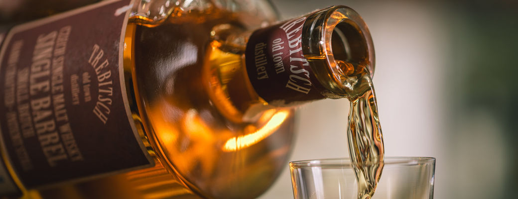 Česká originální single malt whiska Trebitsch.