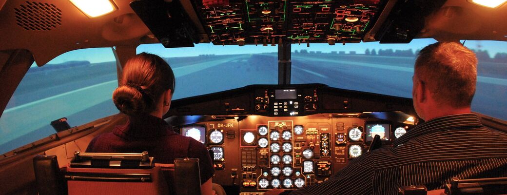 Simulátor dopravního letadla