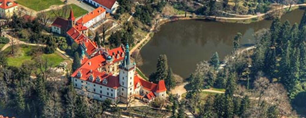 Zámek Průhonice a jeho nádherné zahrady.