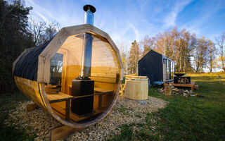 Romantický tinyhouse pro dva.