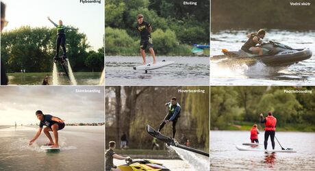 Vyzkoušejte 2, 4 nebo rovnou všechny vodní sporty.