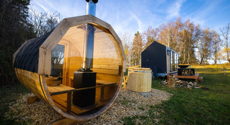 Romantický tinyhouse pro dva.