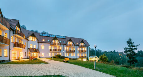 Hotel v Krušných horách.