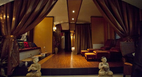 Prostor masážního salonu.