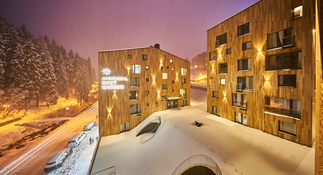 Zasněžený aparthotel Sv. Vavřinec