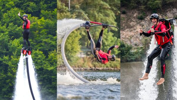 Vyzkoušejte si let na Flyboardu, Hoverboardu i Jetpacku. 