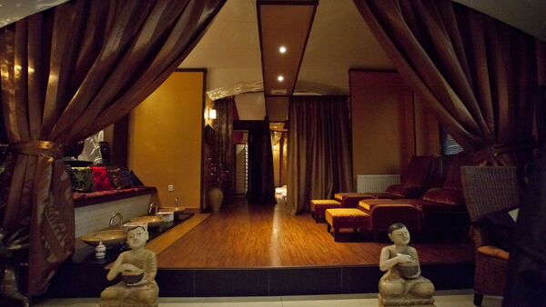 Prostor masážního salonu.