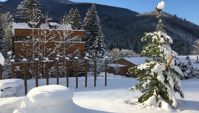 Zimní pohádka beskydských lesů Garden hotel U Holubů