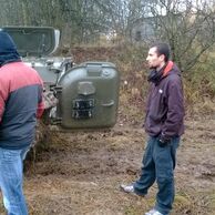 Miloš Adámek (Mladá Boleslav, 40) na Jízdě v obrněném transportéru