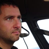 Jiří Sýkora (Teplice, 37) na vyhlídkovém letu vrtulníkem Robinson