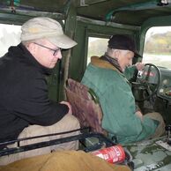 Ivo Kejnovský (72) na Projížďce ve vojenském Humvee