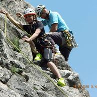 Květoslava Reindlová (Hořovice, 42) na Jednodenním kurzu lezení na skalách