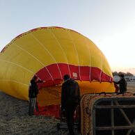 Pavla Růžičková (Pacov, 40) na letu balónem