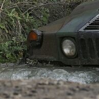 Bohumil Kučera (Kladno, 50) na Projížďce ve vojenském Humvee