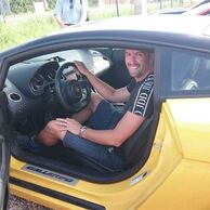 Lukáš Fanc (Dobruška, 36) na jízdě v Lamborghini Huracán