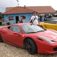 Petr Farský (Lázně Bělohrad, 30) na Jizdě ve Ferrari 458 Italia