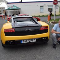 Stanislav Lazarek (Česká Třebová, 50) na jízdě v Lamborghini Gallardo