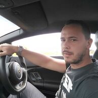 Karel Bartizal (Raspenava, 31) na jízdě v Lamborghini Gallardo