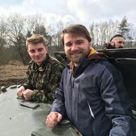 Jakub Janíček (Ústí nad Labem, 20) na Jízdě v obrněném transportéru