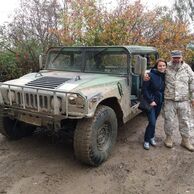 Lenka Němcová (Sedlčany, 31) na Projížďce ve vojenském Humvee