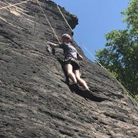účastník zážitku (Praha, 23) na Jednodenním kurzu lezení na skalách