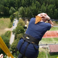 účastník zážitku (Strašice, 30) na Bungee jumpingu z jeřábu
