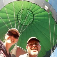 Simona Kernerová (Louny, 45) na letu balónem