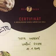 Petr Horky (Říčany, 50) na Kurzu vaření: Umění sushi a japonské kuchyně