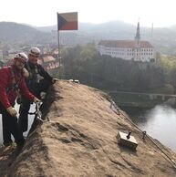 Bohumír Kraus (Ústí nad Labem, 36) na Via Ferratě