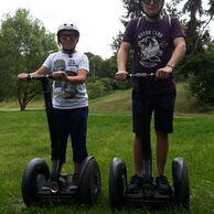 Jakub Pavlíček (Protivín, 20) na Projížďce na SEGWAY