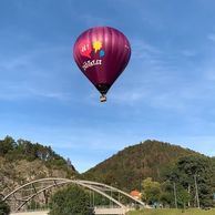 Iva,hraběnka De Karlík (Kladno, 50) na letu balónem