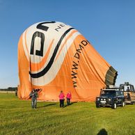 Martina Krásová (Decin, 36) na letu balónem