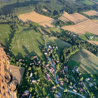 Roman Pilař (Dvůr Králové nad Labem, 38) na letu balónem