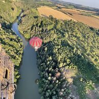 Roman Pilař (Dvůr Králové nad Labem, 38) na letu balónem