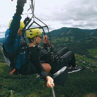 Markéta Šlechtová (Frýdek-Místek, 28) na Tandemovém paraglidingu - vyhlídkovém letu