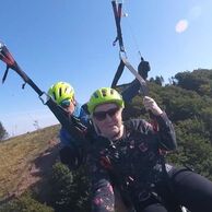 Hana Nogová (Frýdek-Místek, 30) na Tandemovém paraglidingu - vyhlídkovém letu