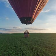 Jana Hůrková (Mladá Boleslav, 49) na Rodinném letu v balónu