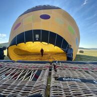 Jana Celbová (60) na letu balónem