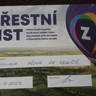 účastník zážitku (Ostrava, 72) na letu balónem