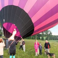 Jarmila Tesková (Praha, 55) na letu balónem