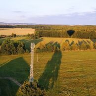 Blanka Benediktová (Vodňany, 70) na letu balónem