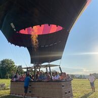 Jana Polanecká (Čisovice, 65) na letu balónem