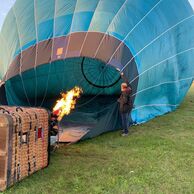 Roman Koudelka (Roudnice nad Labem, 44) na letu balónem