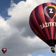 Jiřina Bartoszová (Krnov, 60) na letu balónem