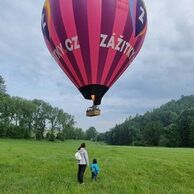 Soňa Červenková (Neratovice, 29) na letu balónem