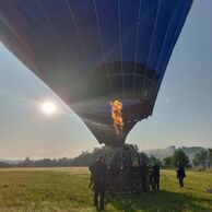 Eva Vansová (Slabčice, 55) na letu balónem
